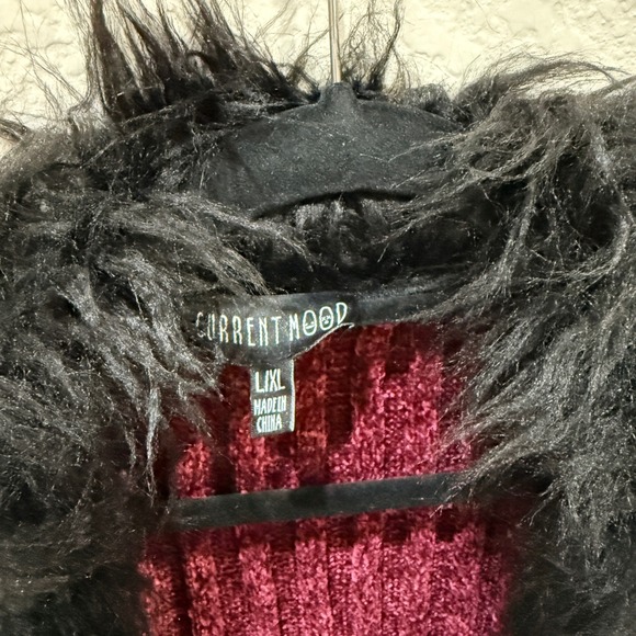 Dolls Kill Current Mood Sz L/XL Dark Romantic Penny Lane Style Duster Chenille - Picture 3 of 11